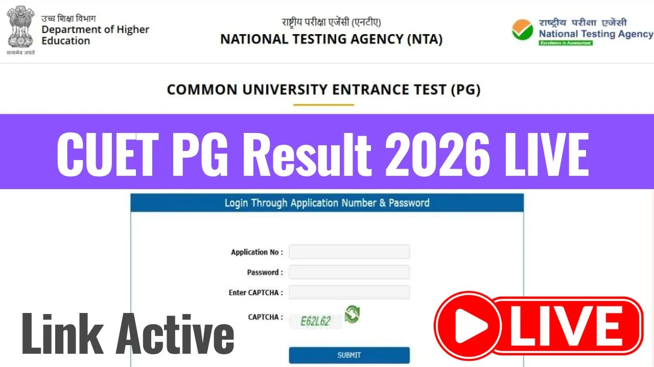 CUET PG Result 2026 LIVE