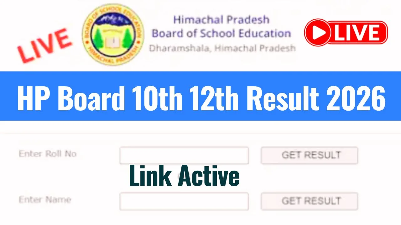 HP Board 10th 12th Result 2026 LIVE